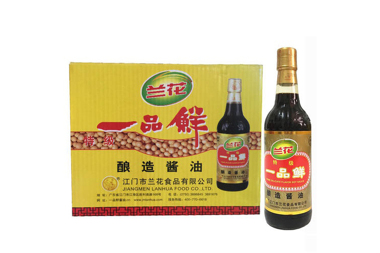 LANHUA PRIME DELICATE FLAVOR SOY SAUCE 500ML 12BOTTLES